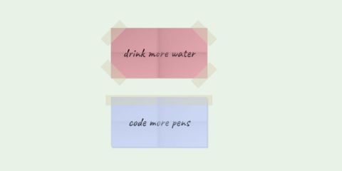 3 experiments with CSS paper effects