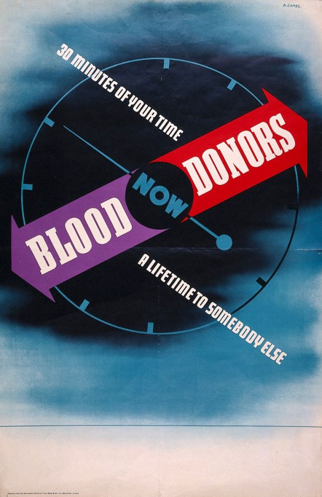 Games Blood Donor poster Wellcome Collection 4.0 International (CC BY 4.0)