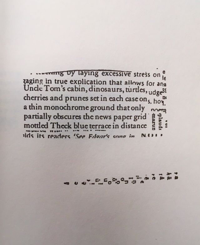 An excerpt from "Tom Tit Tot" by Susan Howe.