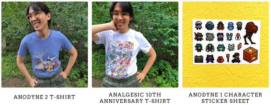 Sephonie released on all consoles, plus Analgesic T-Shirts!