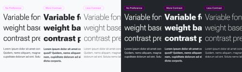 Adapting typography to user preferences with CSS