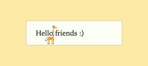 Custom giraffe caret