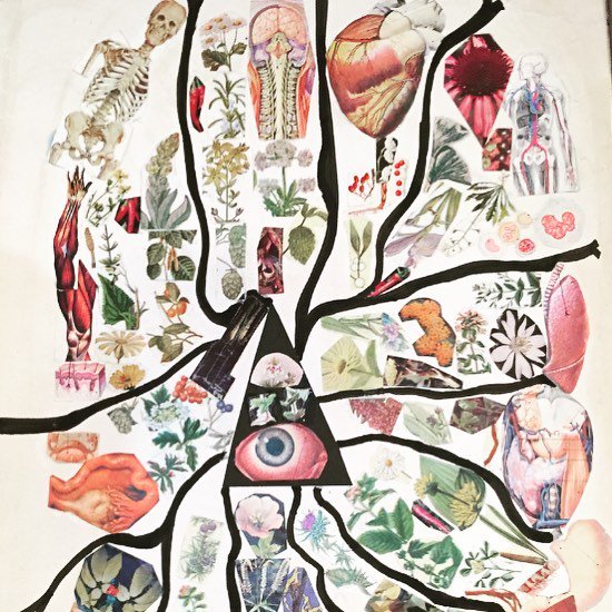 Collage by Milford Graves, 1994