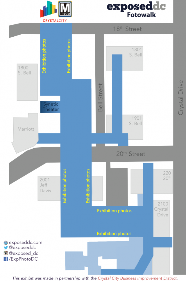 Crystal City Fotowalk Map
