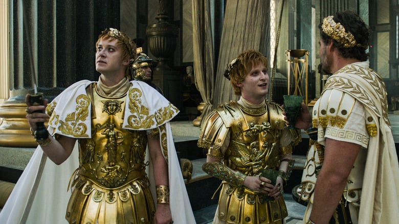 Emperors Geta and Caracalla talking to General Acacius