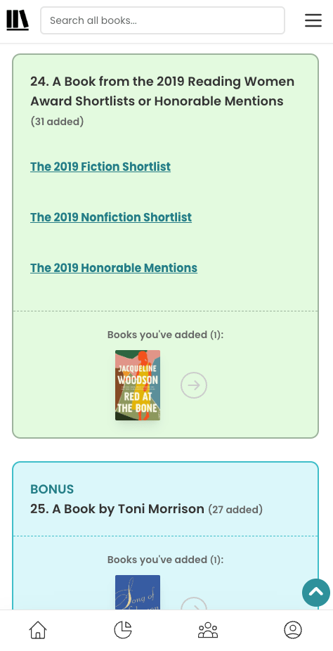 The same complete prompts before except the background of the first complete one is green and the background of the complete bonus prompt is a light blue.