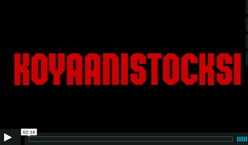 Trailer for Godfrey Reggio's Koyannisqatsi reconstructed shot-by-shot with modern, watermarked stock footage. [click to view]