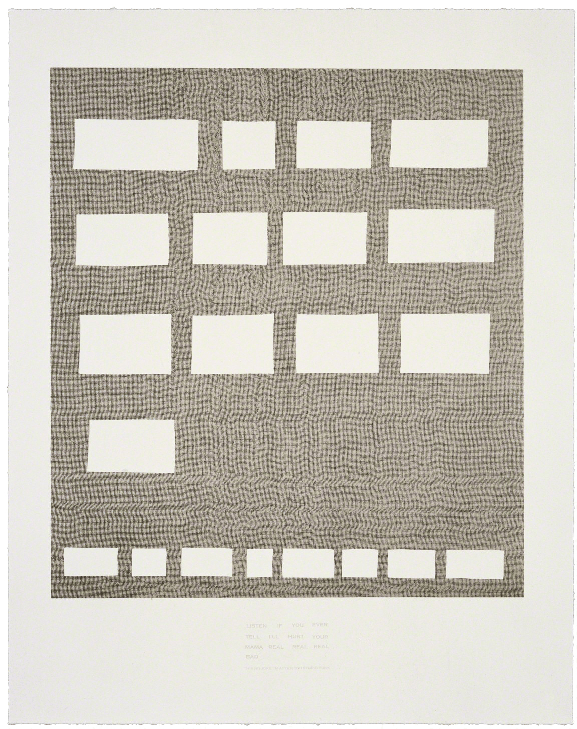 When the words run out, it stops