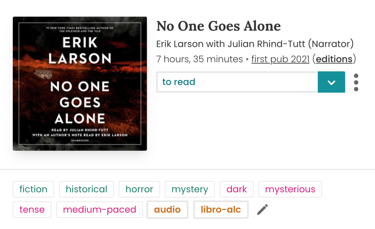 Screenshot of a book page with the book tags under the book cover. The user-added tags have a thicker font-weight and a thicker border, compared to the other tags.
