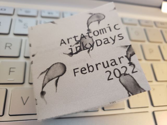cover of ArtAtomic inkyDays February 2022 zine