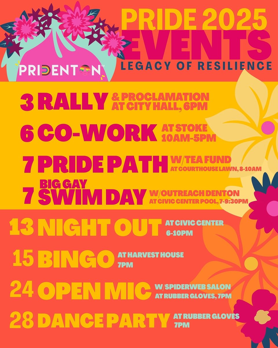 Pride Denton events