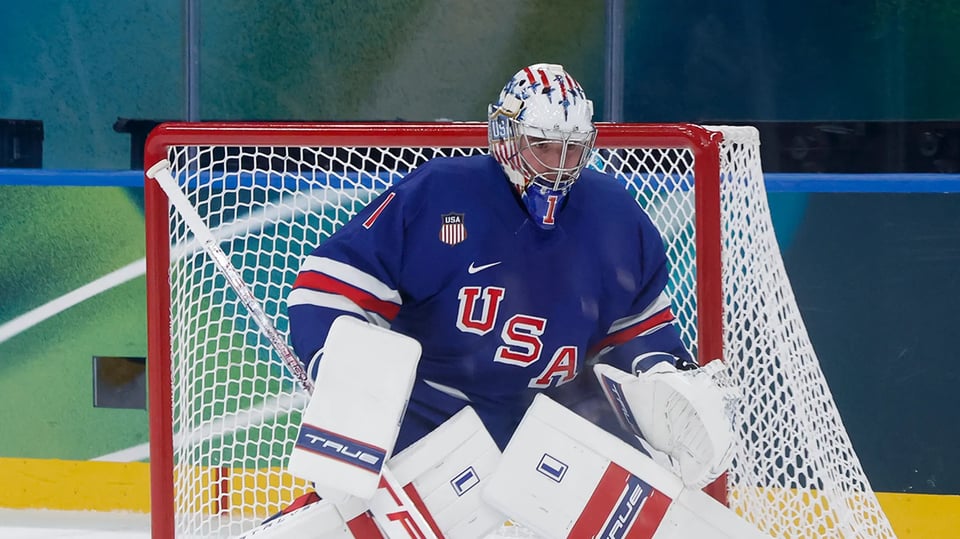 Swayman of the Men’s Ice Hockey Team