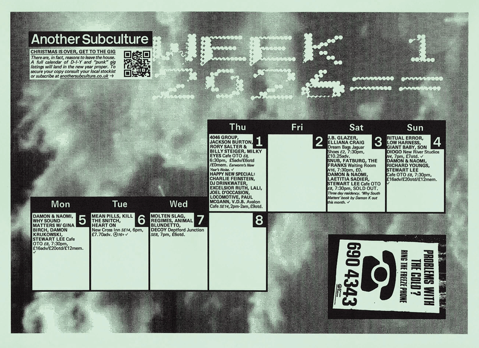 An interim listings zine.