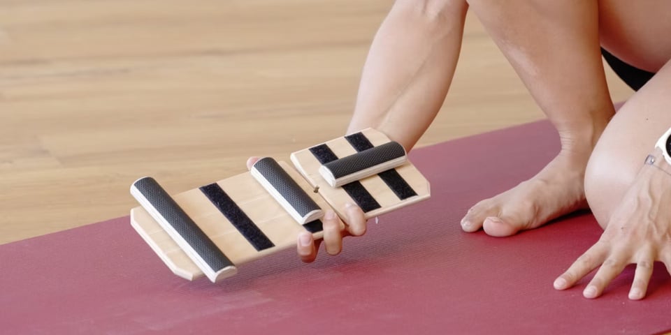 The BlackBoard - two bits of wood with velcro on it.