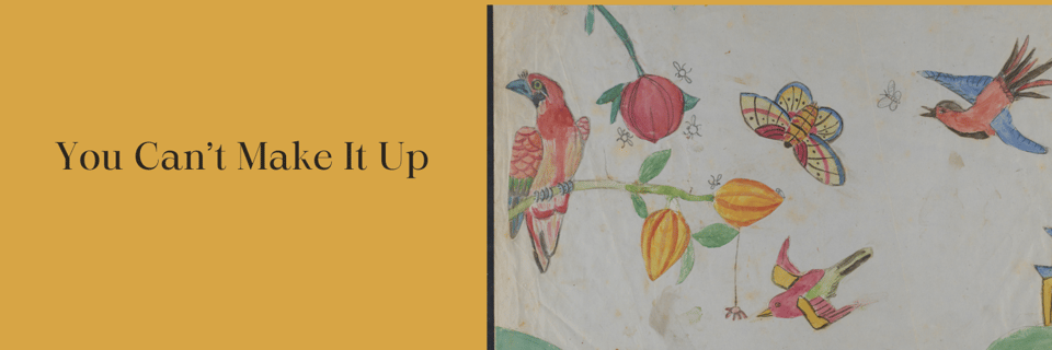 children's drawings of birds, butterflies, and flowers