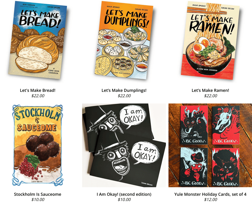 books for sale at sarahbecan.com