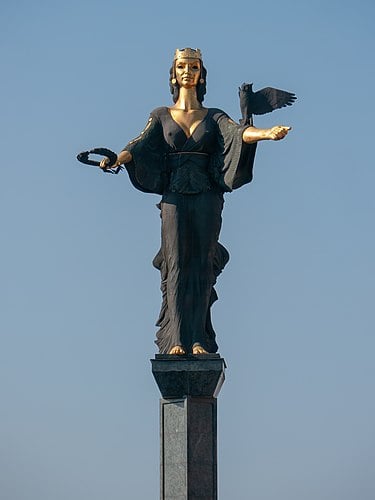 Saint Sofia with an owl