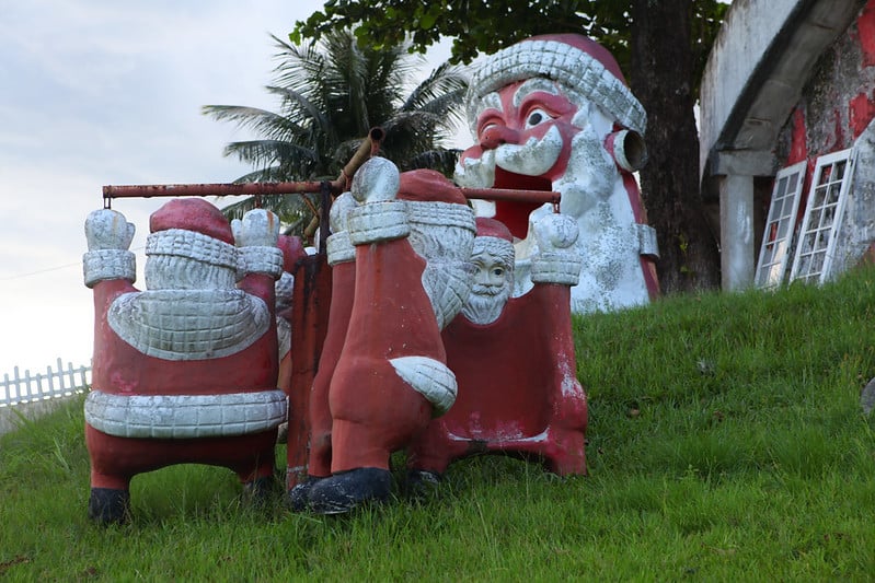 abandoned father xmas themed amusement park along the BR 101 highway between Rio de Janeiro and Paraty, by Paul Keller