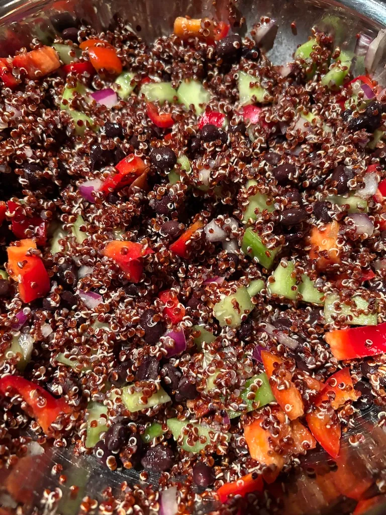 black bean quinoa salad