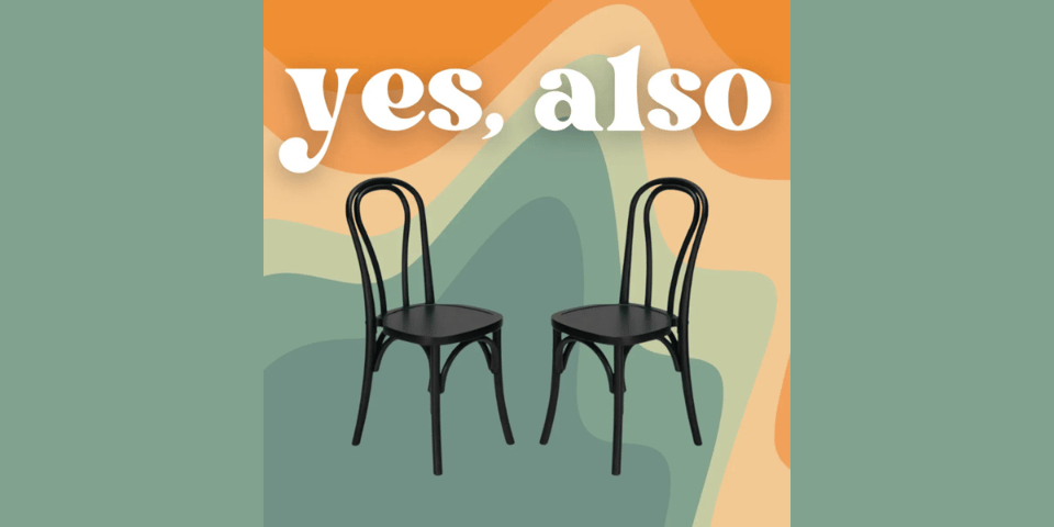 To improv chairs provide the cover art for Yes, Also.