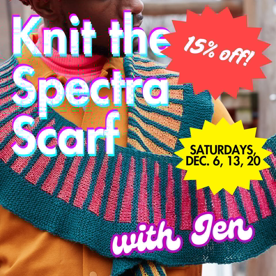 tile for the spectra scarf with jen. it's 15% off!