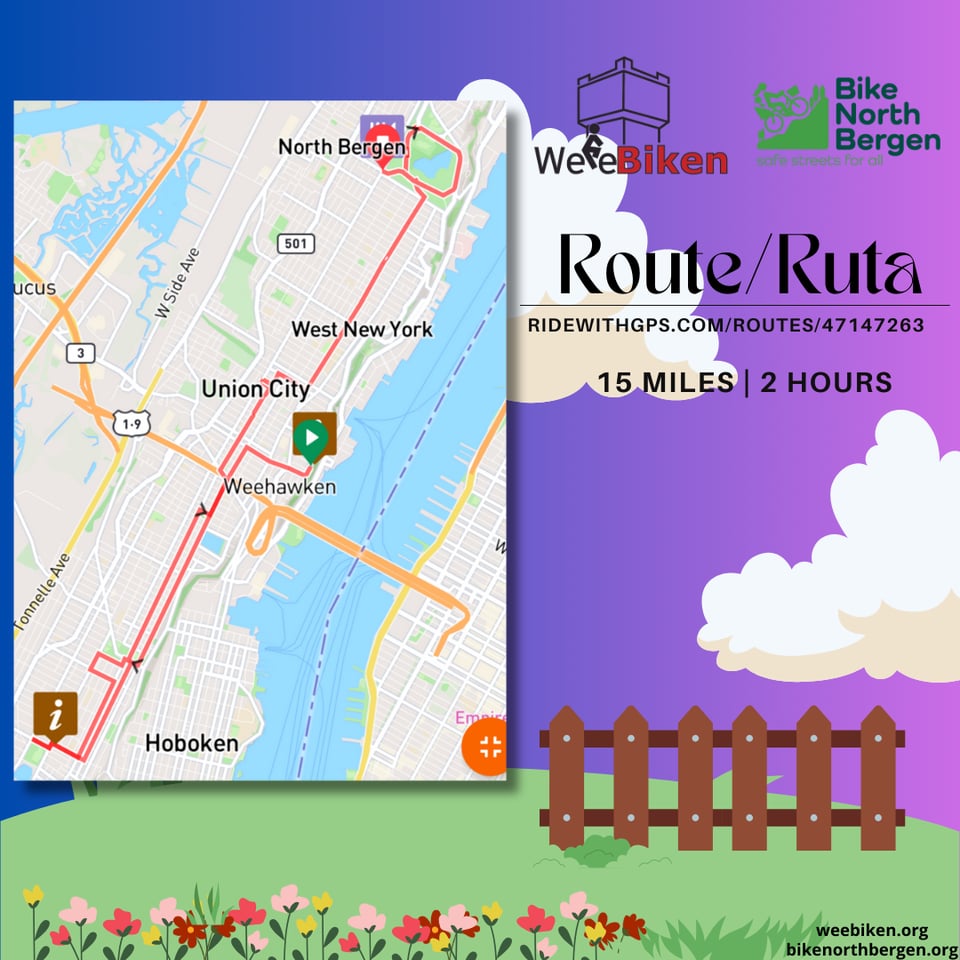 a map of the route ruta