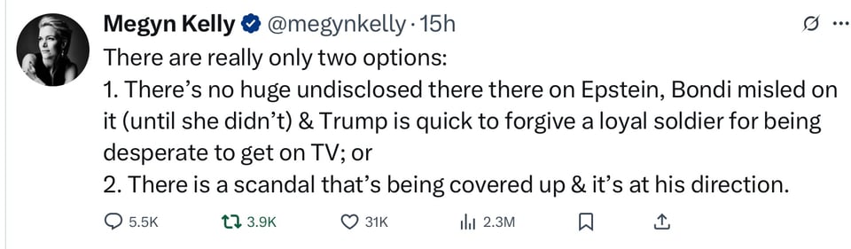 Megan Kelly too.