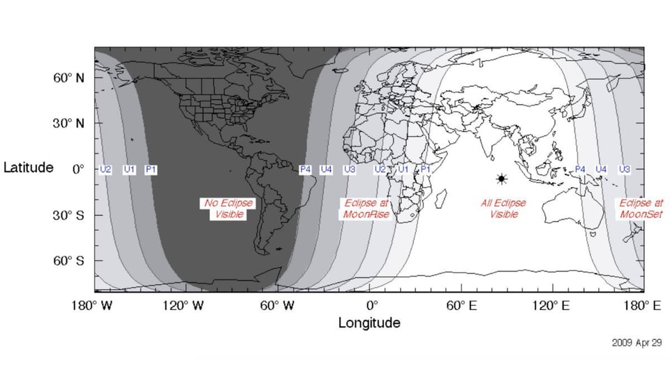 Path of the eclipse