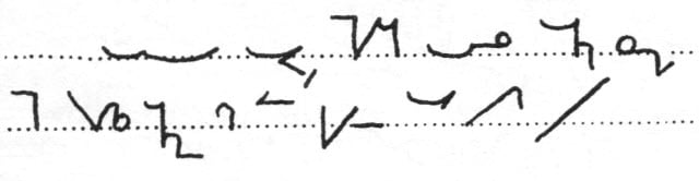 Teeline shorthand sample