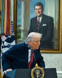 Trump pretending to be a President