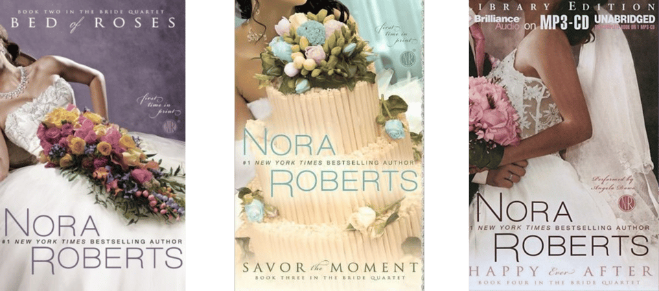 books 2 - 4 of Nora Roberts' Bride Quartet