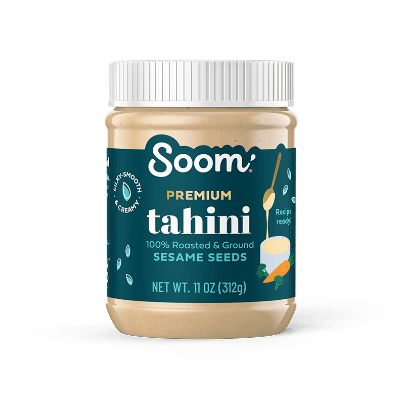 a jar of soom premium sesame tahini