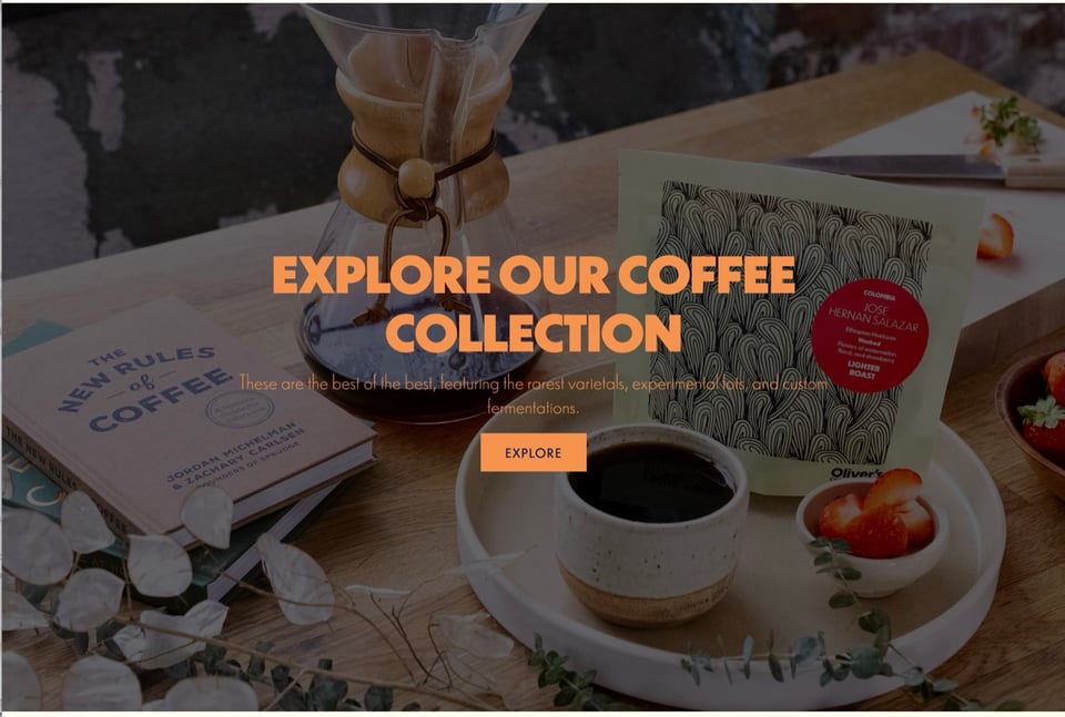 Website for Oliver’s Custom Coffee 4
