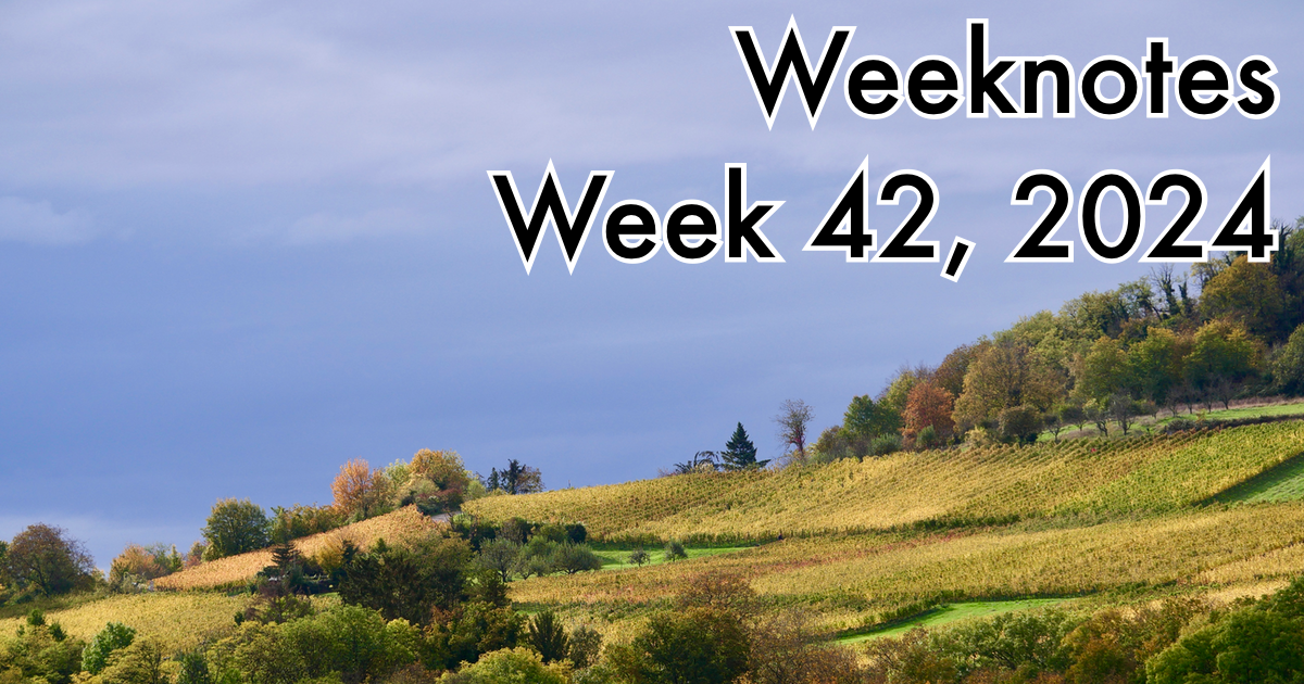 Week 42, 2024: Double Header
