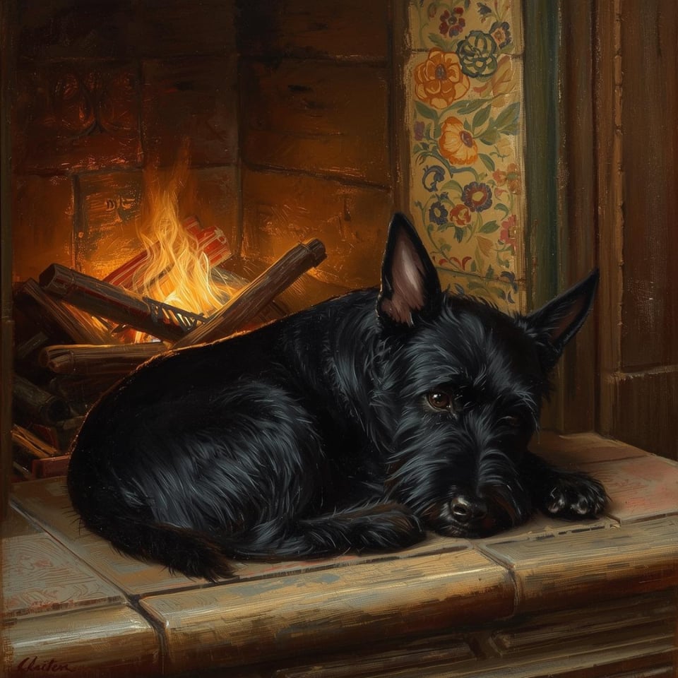 Scottie dog, scottish terrier, faithful