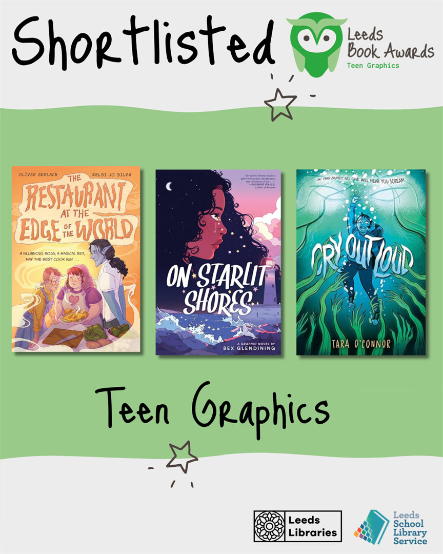 Image showing that THE RESTAURANT AT THE EDGE OF THE WORLD has been nominated for the Leeds Book Awards