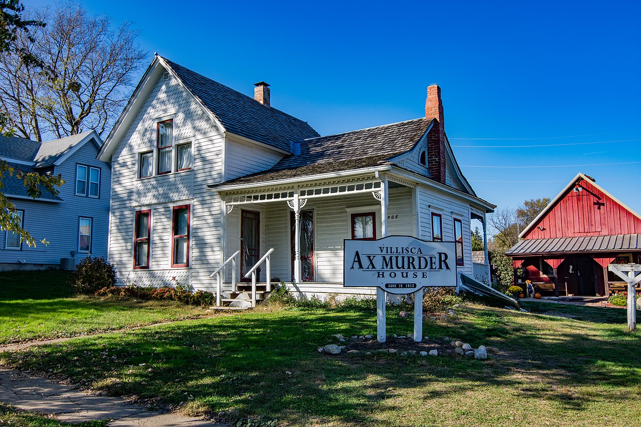 The Moore family home in Villisca, Iowa, now known as the Villisca Axe Murder House