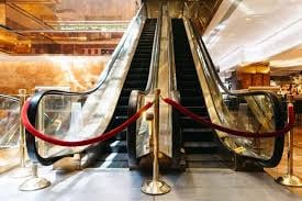 escalator in Trump Tower
