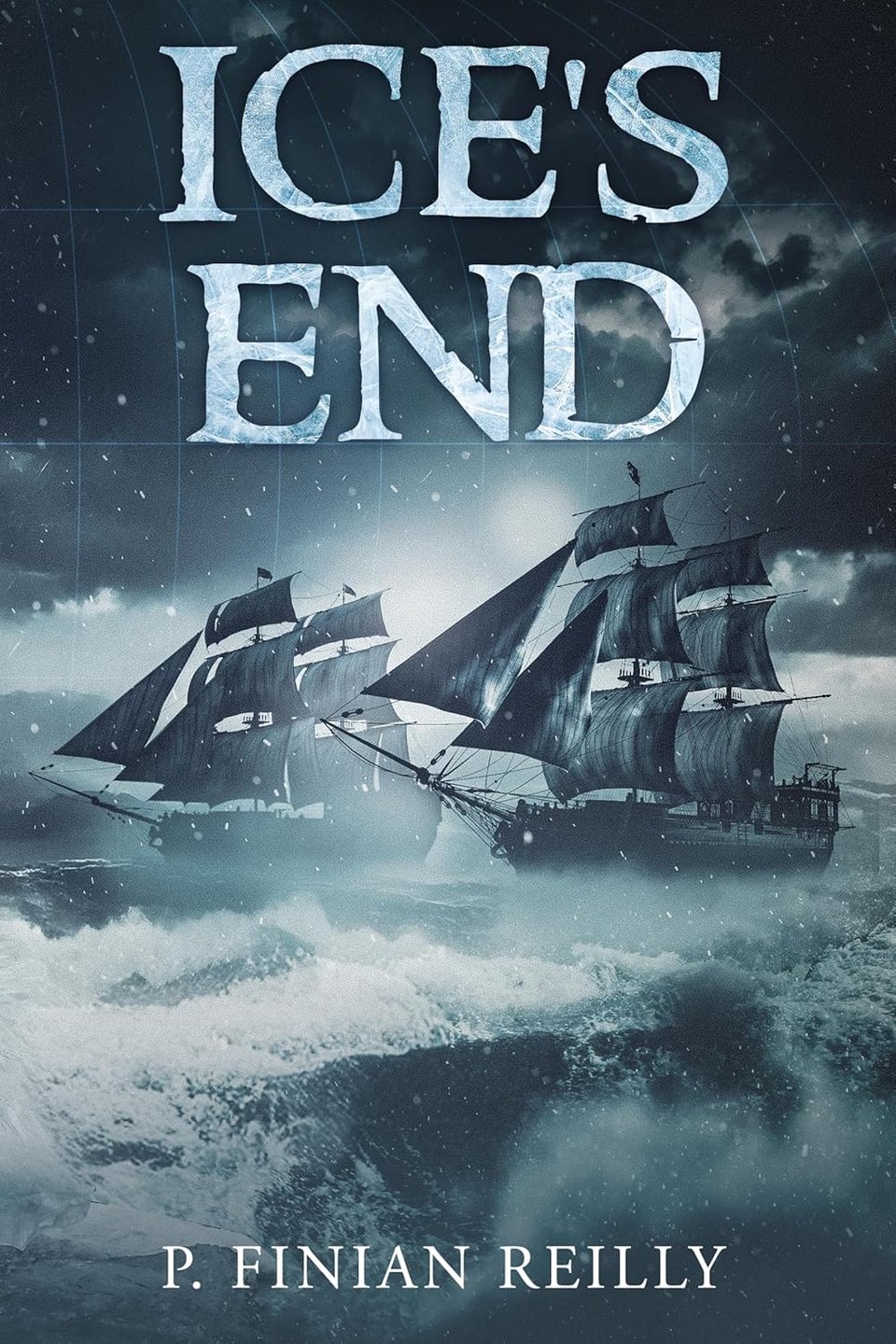 Ship sailing through cold waters