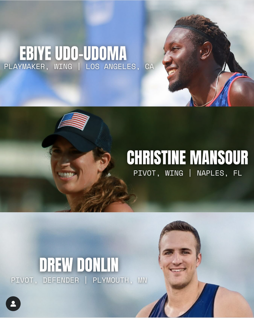 Photos of the 3 USA Handball athletes going to the showcase , click the link for more info