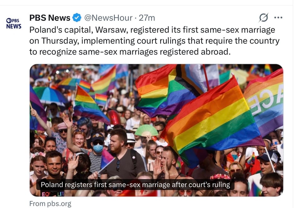 Same-sex marriage begins in Poland