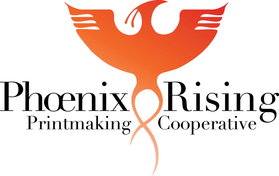 Phoenix Rising Printmaking Cooperative Logo