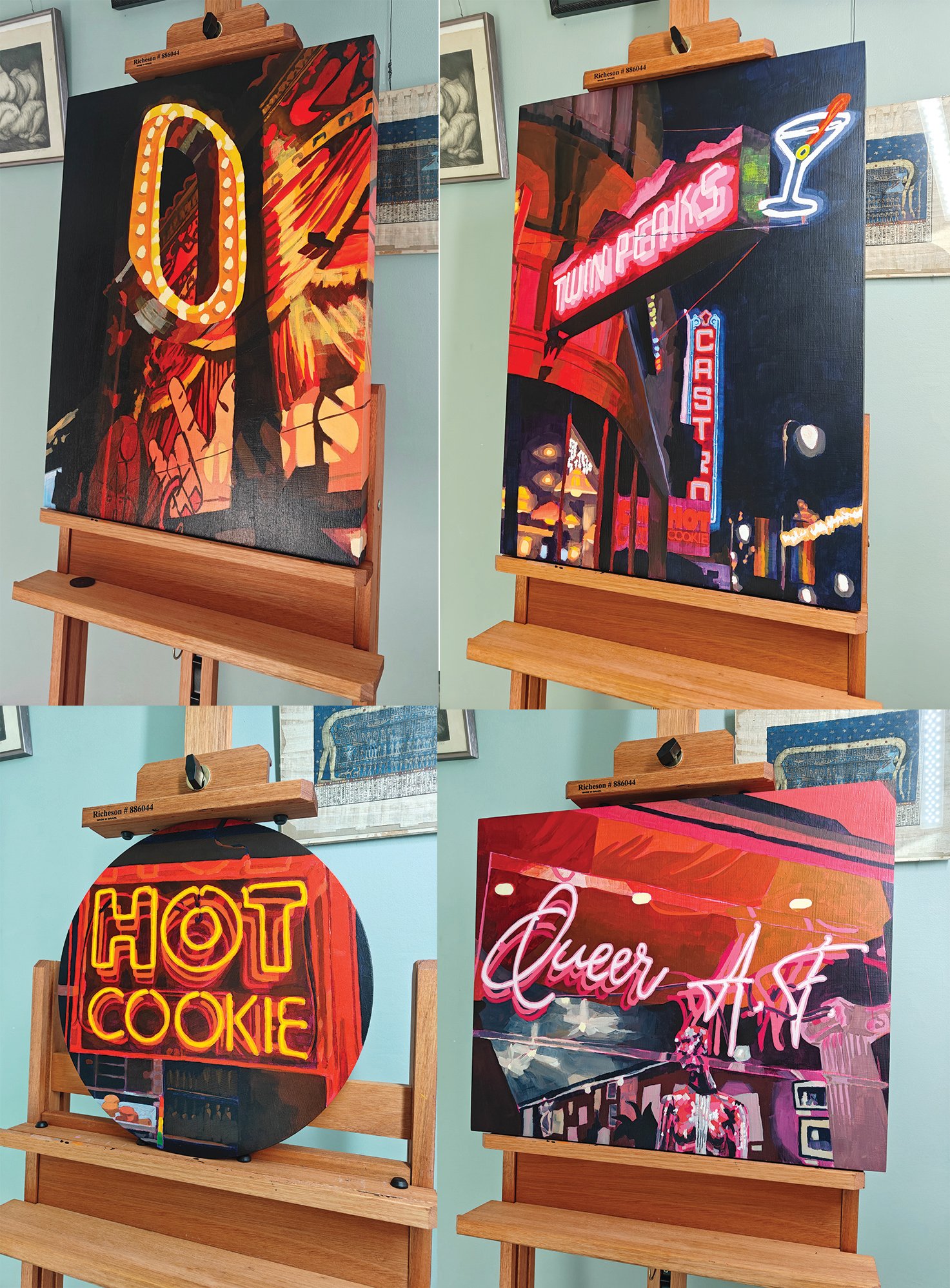 BEACONS solo exhibition progress! Plus figure drawings