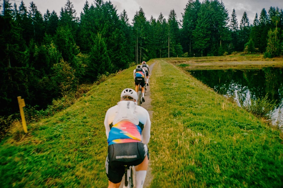 3 gravel riders in the Harz