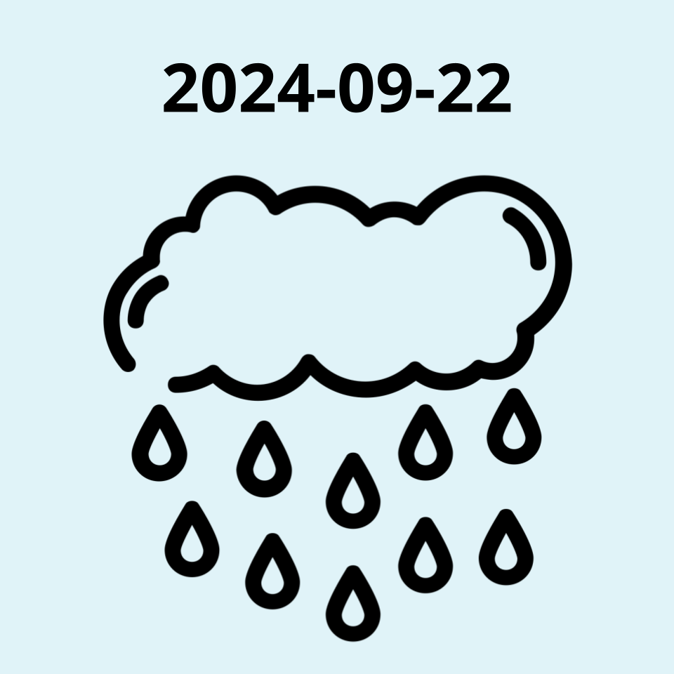 Rain fall icon. 2024-09-22