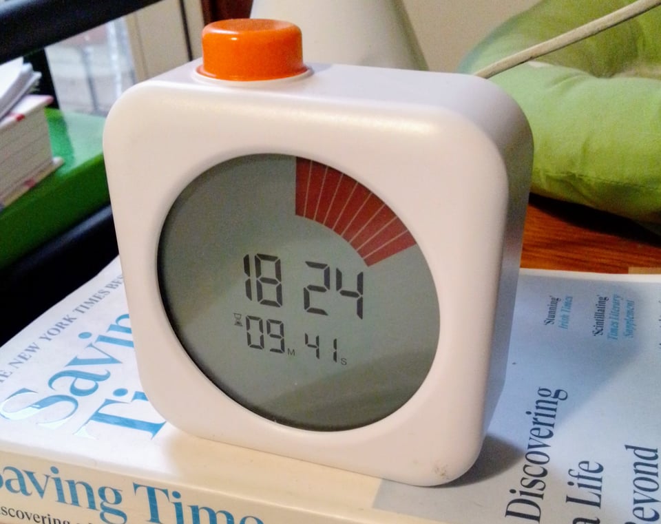 Foto de un reloj que se puede usar también de cronómetro y temporizador.