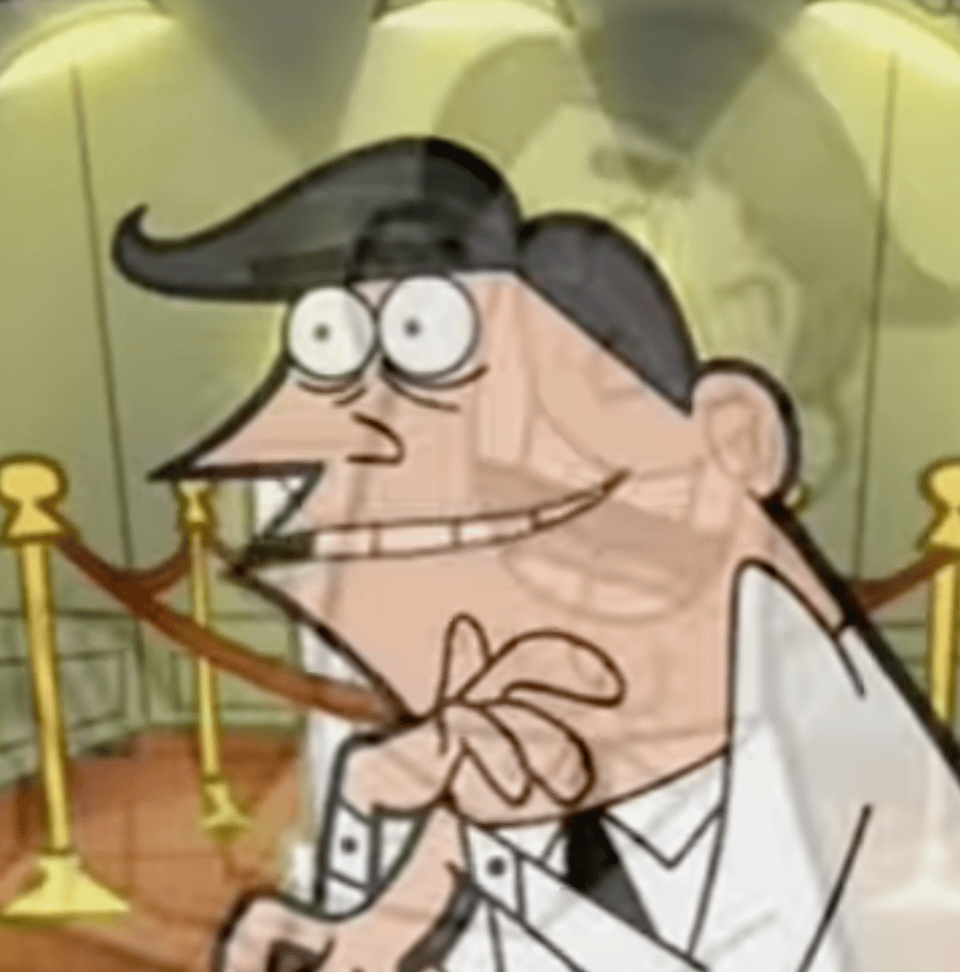 Timmy's dad lamenting not having a race trophy