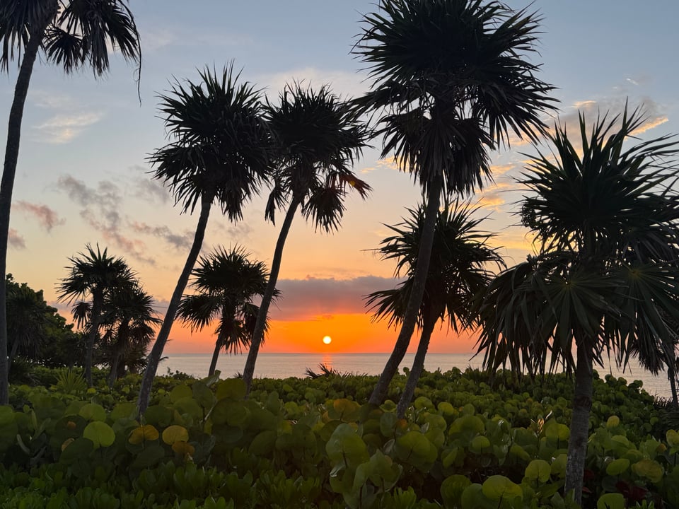 Caribbean sunrise.