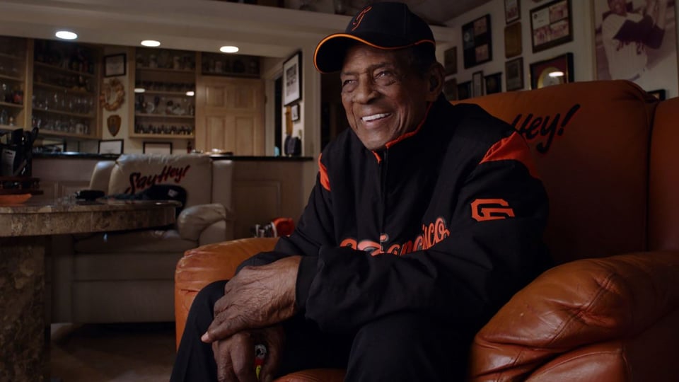 Willie Mays is interviewed in Say Hey, Willie Mays!