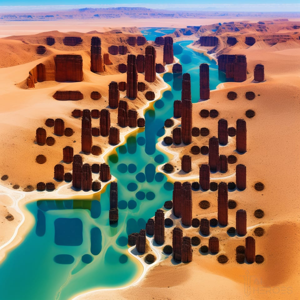 a qr code in the desert